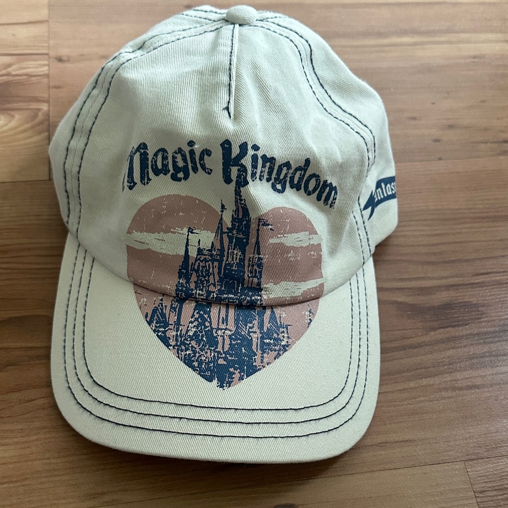 Disney Parks Magic Kingdom Beige Cap‎